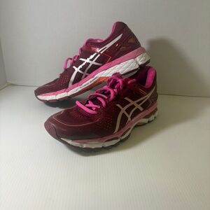 Asics Gel Kayano 22 Running Shoes Womens 8 Pink T597N Sneakers Trainer Gorpcore